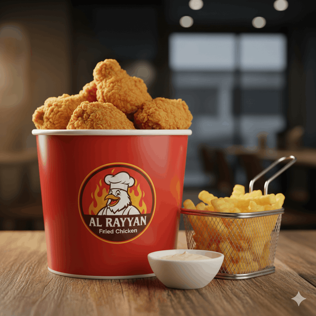 Fresh fried chicken preparation