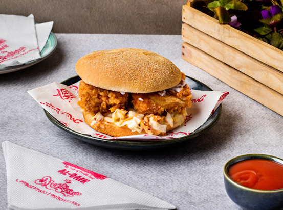 Fresh hand-cut fries in a box